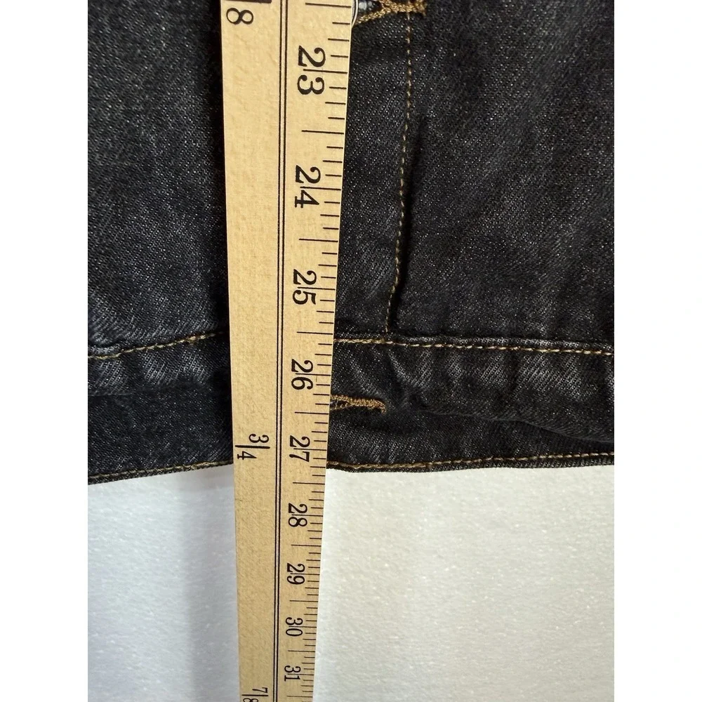 Neufigr Denim Jacket Mens Sz M Black Sherpa Lining Coat Western‎ Cowboy